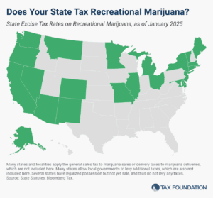 2025 recreational marijuana tax rates by state recreational marijuana taxes or state cannabis tax rates 2025